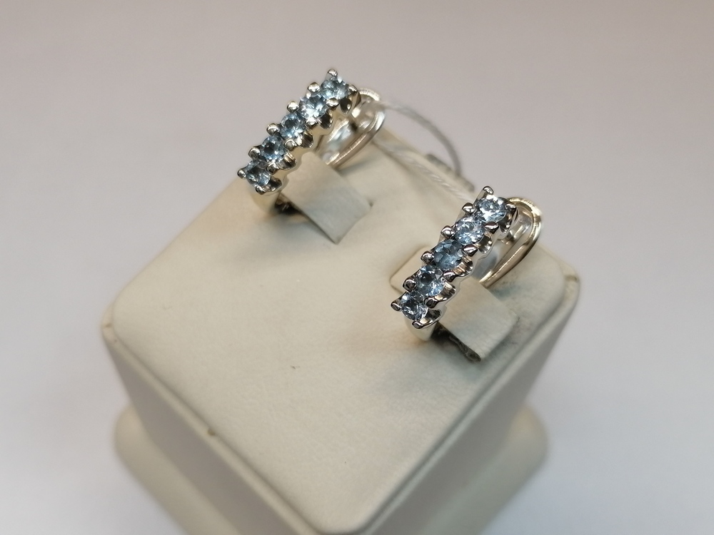 СКМИ585 СЕРЬГИ С КАМНЯМИ (Au 585)