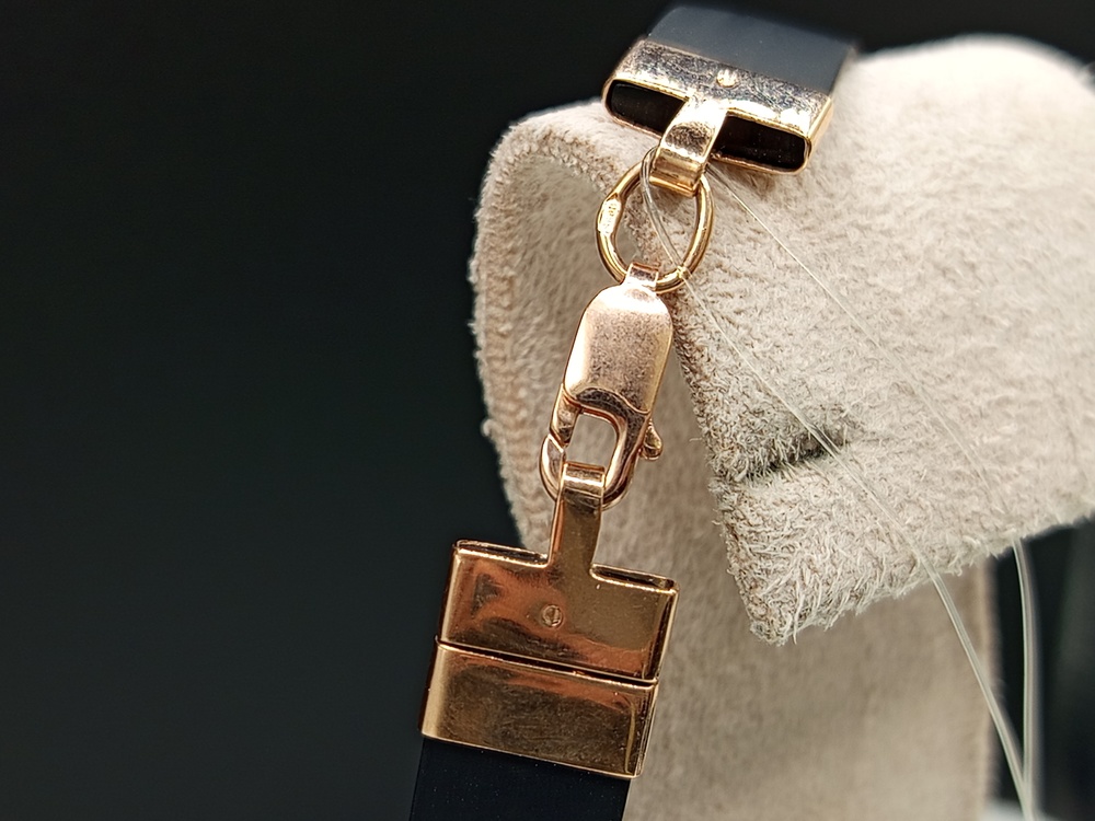 БРАСЛЕТ КАУЧУК со вставками (Au 585)