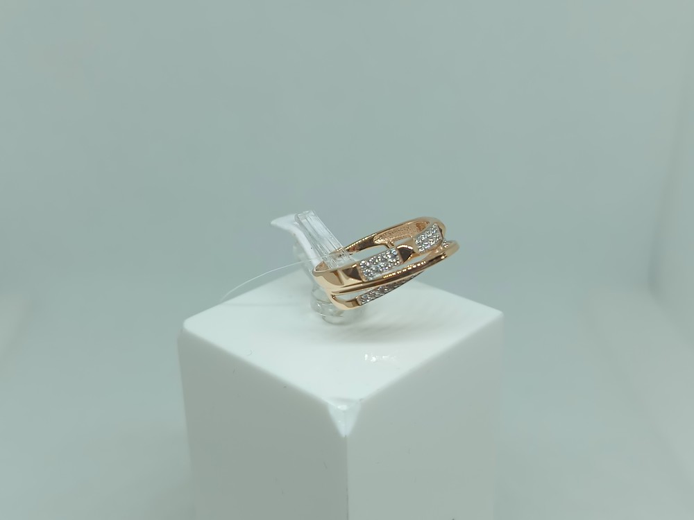 1105357 КОЛЬЦО С КАМНЯМИ (Au 585)