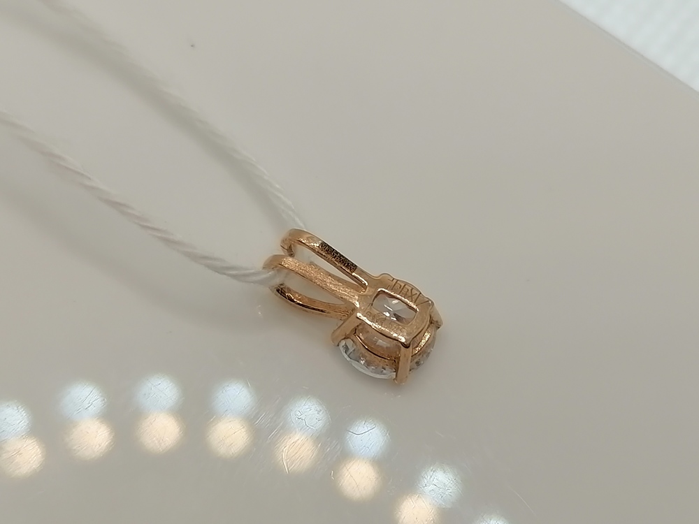 ПОДКМ585 ПОДВЕСКА С КАМНЕМ (Au 585)