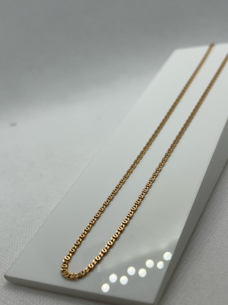 ЦЕПЬ ПОЛНОВЕСНАЯ Птичий глаз(глаз пантеры) (Au 585)