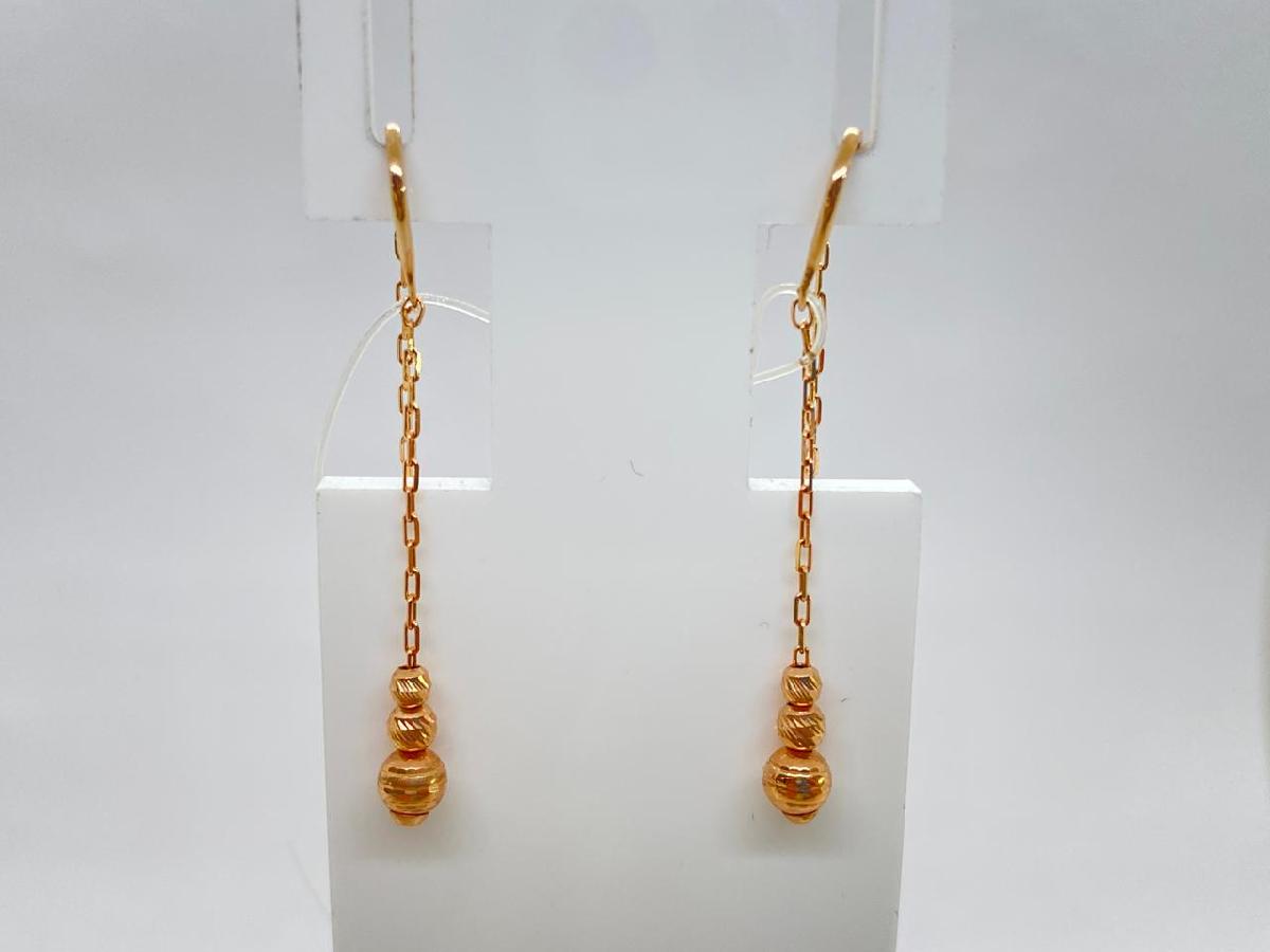 51-123-01684-1 СЕРЬГИ ПРОДЕВКИ без камня (Au 585)