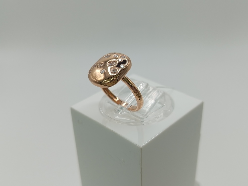 КОЛЬЦО С КАМНЯМИ (Au 585)