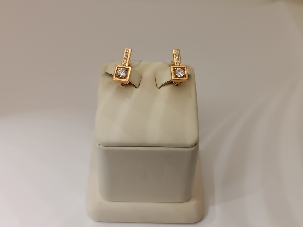 СЕРЬГИ С КАМНЯМИ (Au 585)