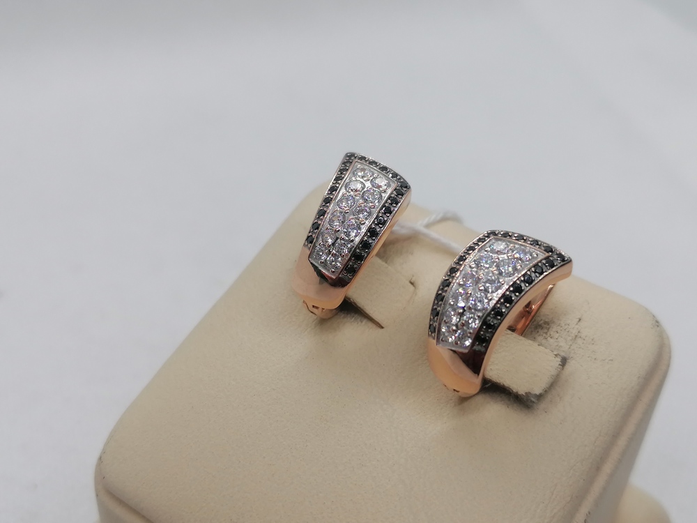 СКМИ585 СЕРЬГИ С КАМНЯМИ (Au 585)