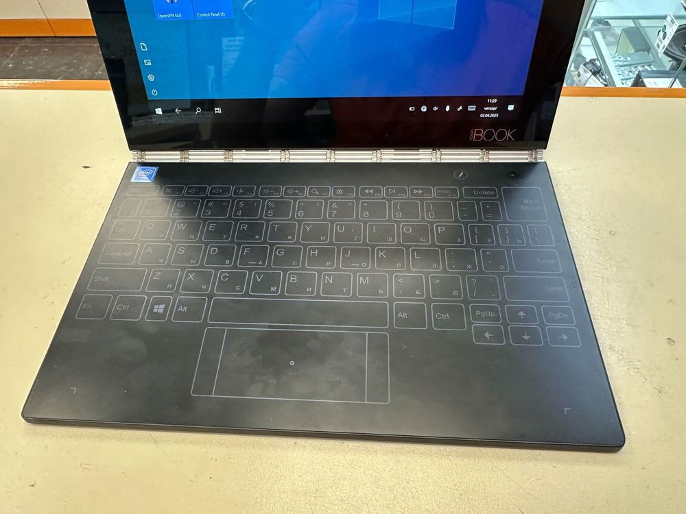 Ноутбук Lenovo yoga book yb1-x91; Atom x5-Z8550, Intel UHD Graphics, 4 Гб, Нет, 60 Гб