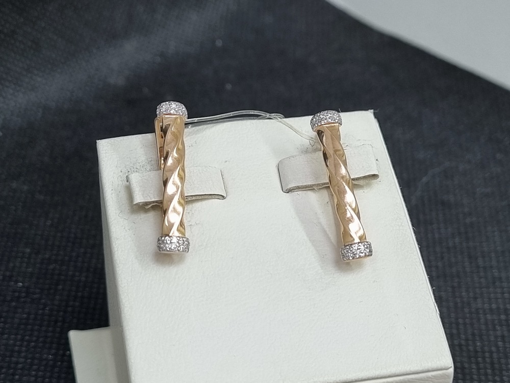 СЕРЬГИ С КАМНЯМИ (Au 585)