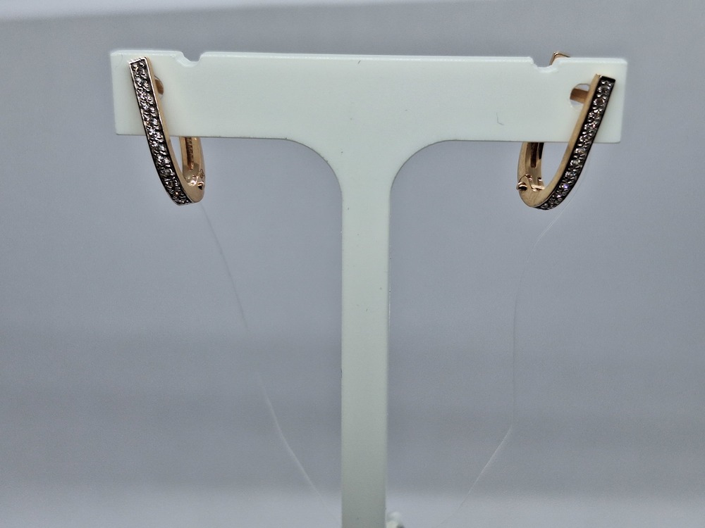 СЕРЬГИ С КАМНЯМИ (Au 585)