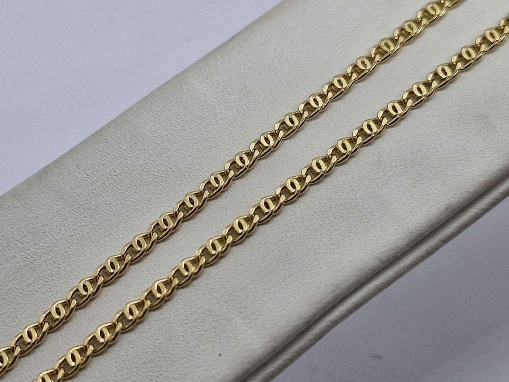 ЦЕПЬ ПОЛНОВЕСНАЯ Птичий глаз(глаз пантеры) (Au 750)