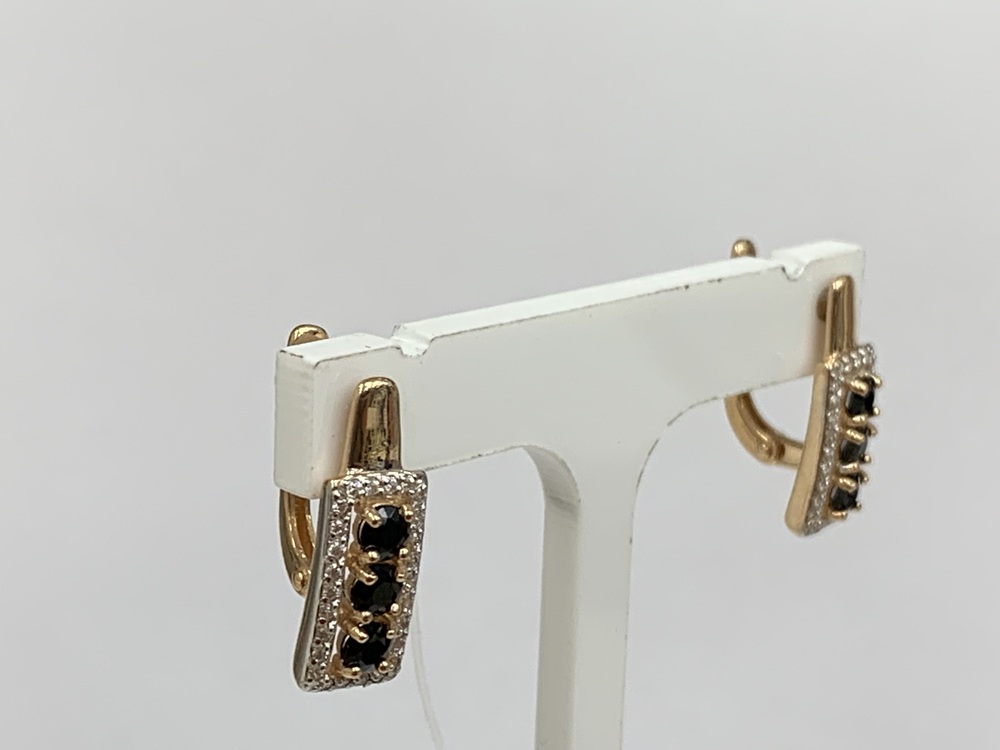 СЕРЬГИ С КАМНЯМИ (Au 585)