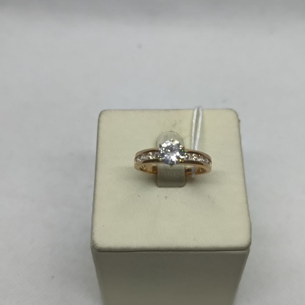 КОЛЬЦО С КАМНЯМИ (Au 585)