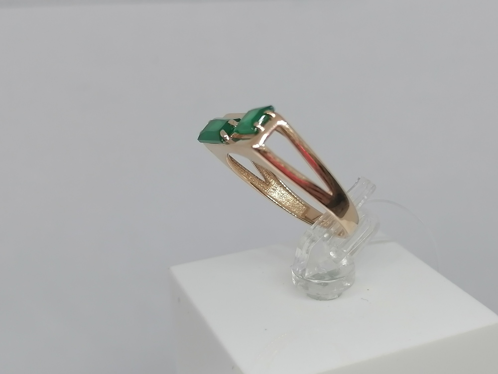 КОЛЬЦО С КАМНЯМИ (Au 585)