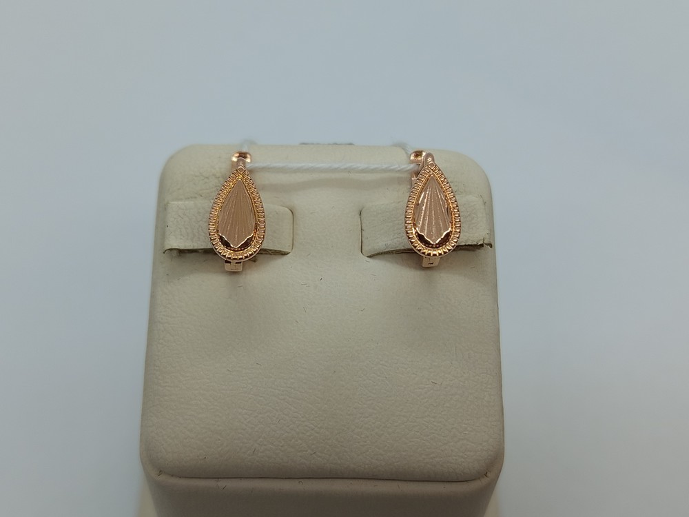 СБКМ585 СЕРЬГИ БЕЗ КАМНЯ (Au 585)