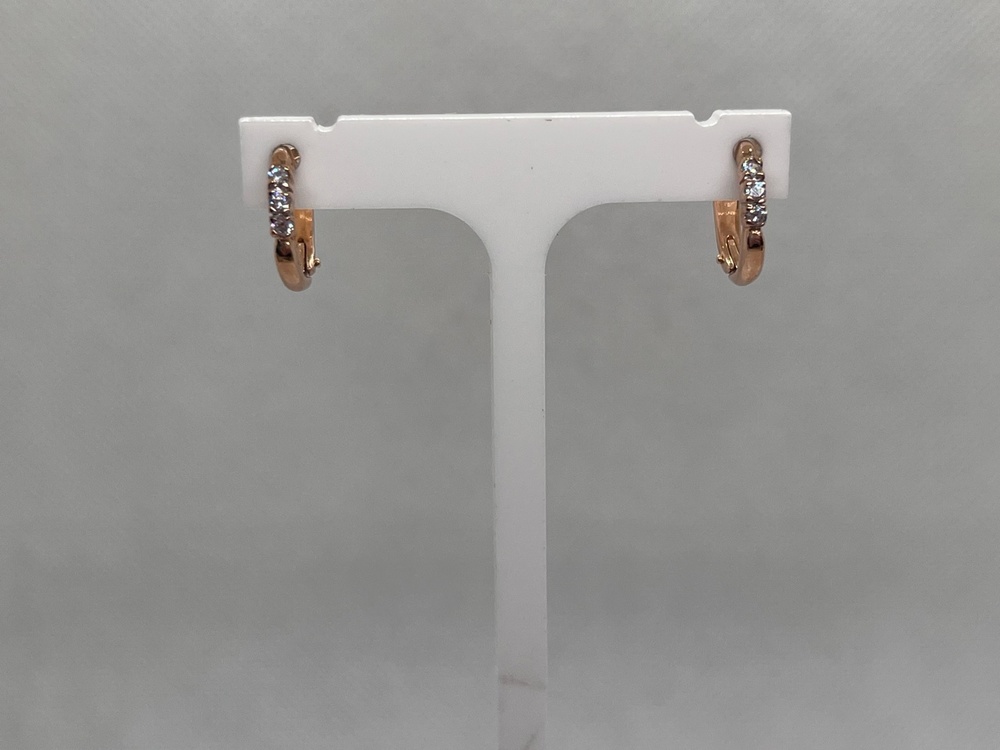 СКМИ585 СЕРЬГИ С КАМНЯМИ (Au 585)