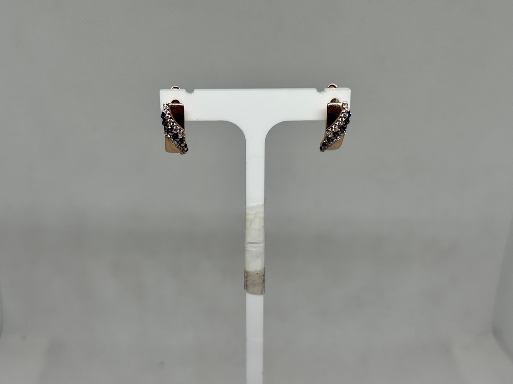 СКМИ585 СЕРЬГИ С КАМНЯМИ (Au 585)