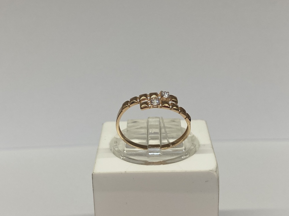 КОЛЬЦО С КАМНЯМИ (Au 585)