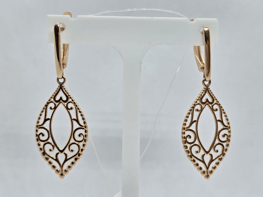 СЕРЬГИ БЕЗ КАМНЯ (Au 585)