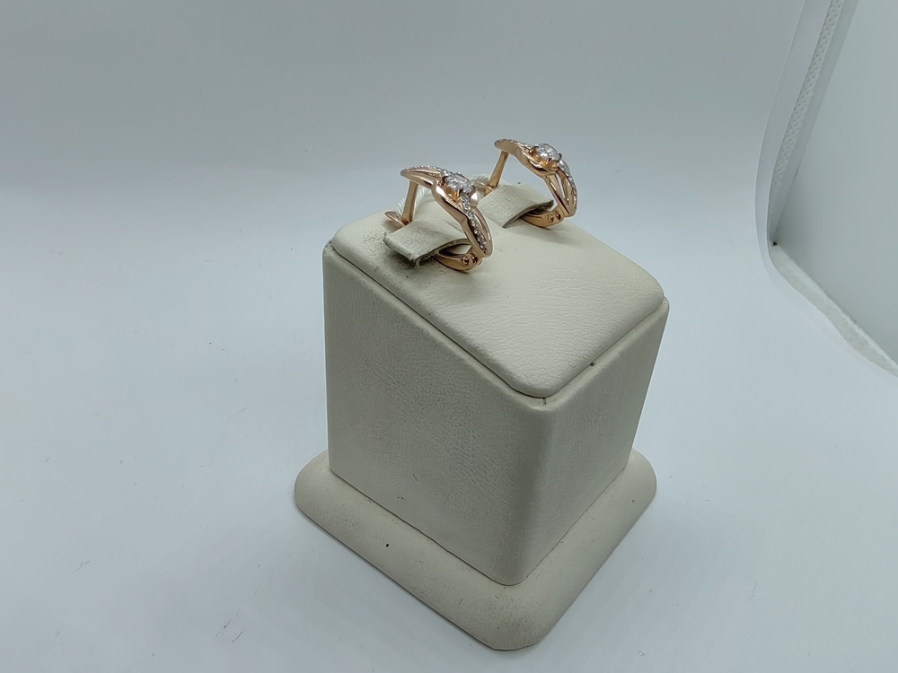 СКМИ585 СЕРЬГИ С КАМНЯМИ (Au 585)