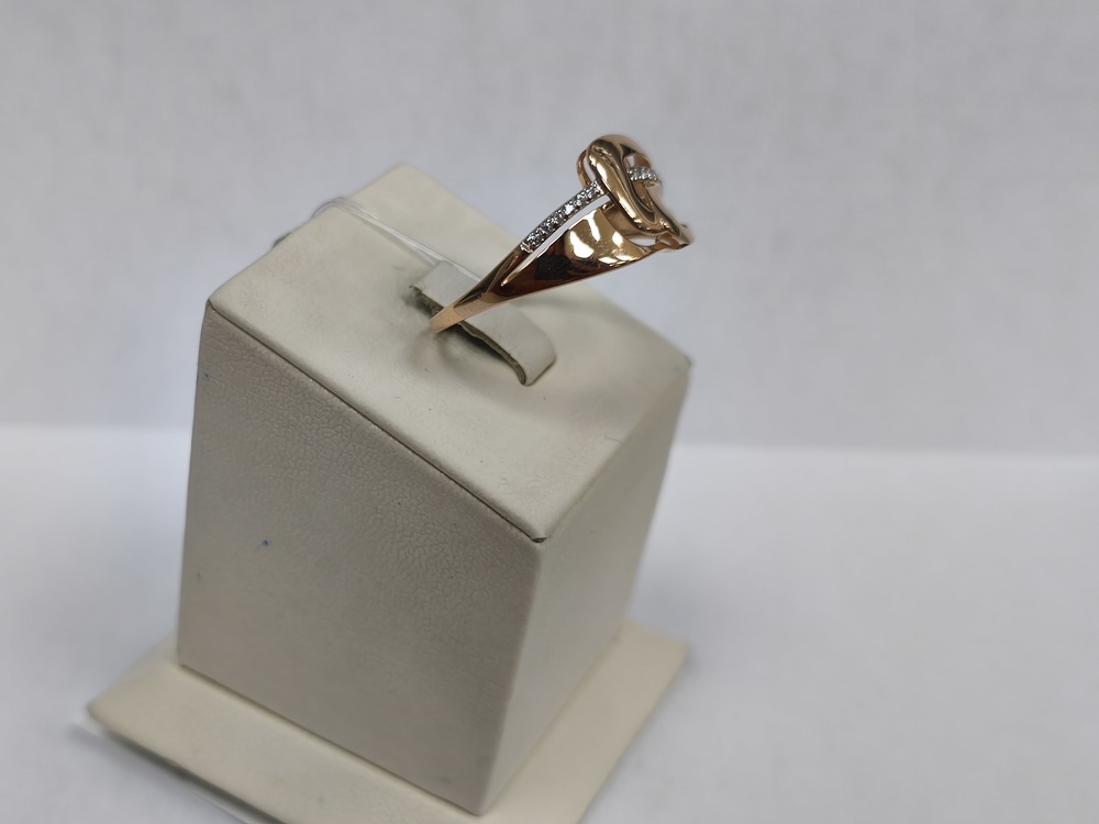 КОЛЬЦО С КАМНЯМИ (Au 585)