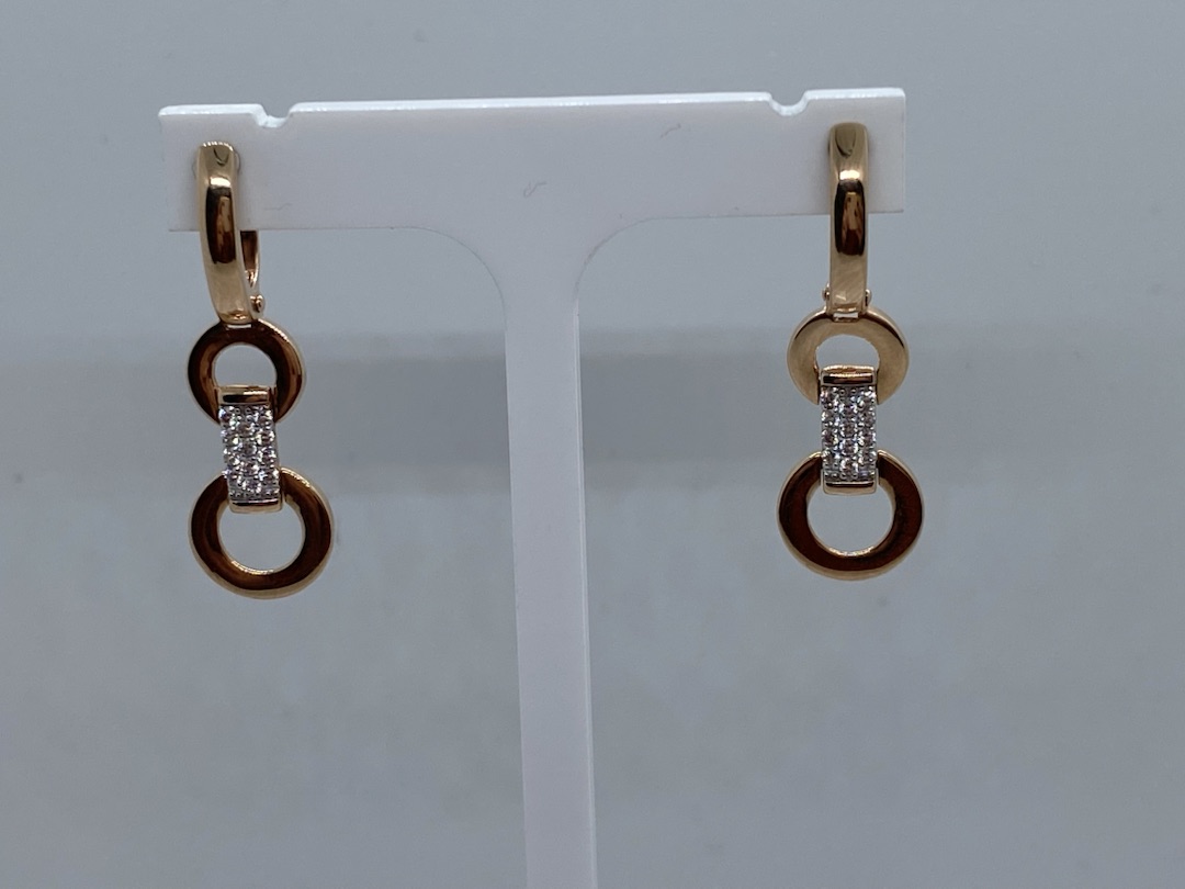 СЕРЬГИ С КАМНЯМИ (Au 585)