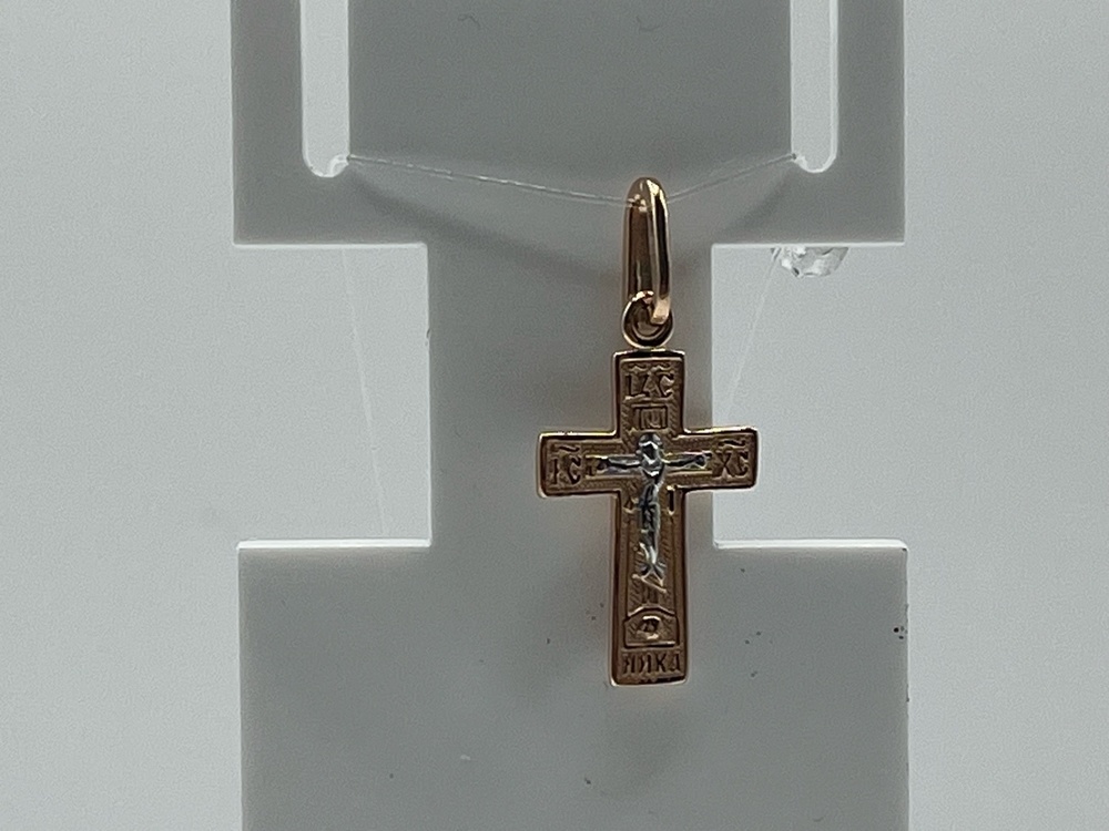 ПОДВЕСКА КРЕСТ без камня (Au 585)