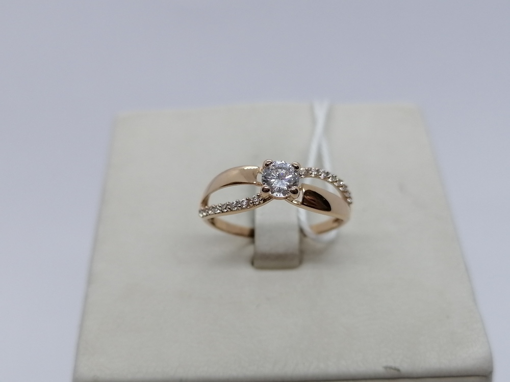 КОЛКМИ585 КОЛЬЦО С КАМНЯМИ (Au 585)