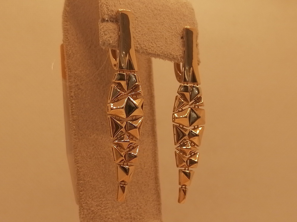 СЕРЬГИ БЕЗ КАМНЯ (Au 585)