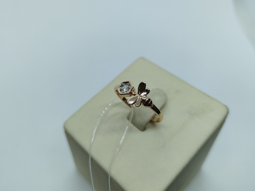 КОЛЬЦО С КАМНЕМ (Au 585)