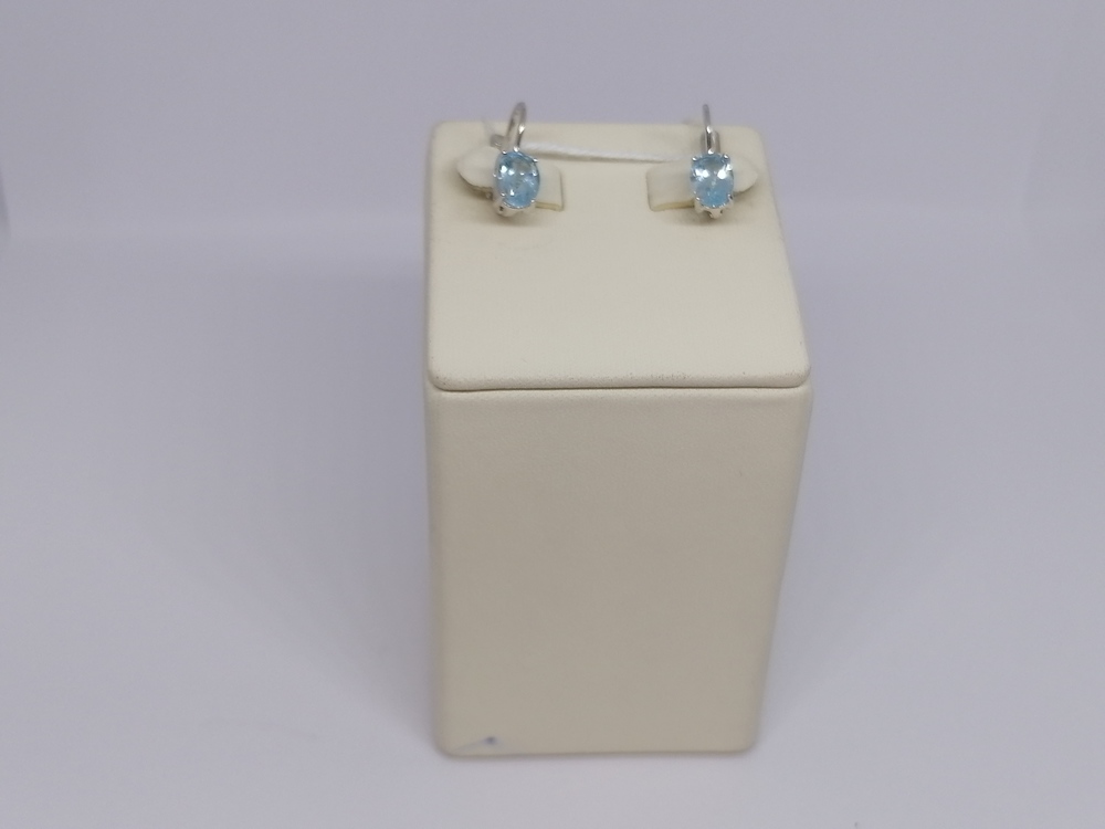 СКМ585 СЕРЬГИ С КАМНЕМ (Au 585)