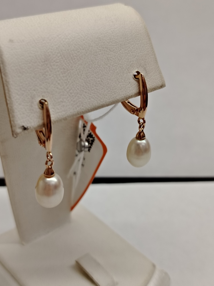 СКМ585 СЕРЬГИ С КАМНЕМ (Au 585)