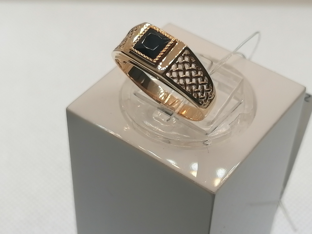 ПЕЧАТКА С КАМНЕМ (Au 585)
