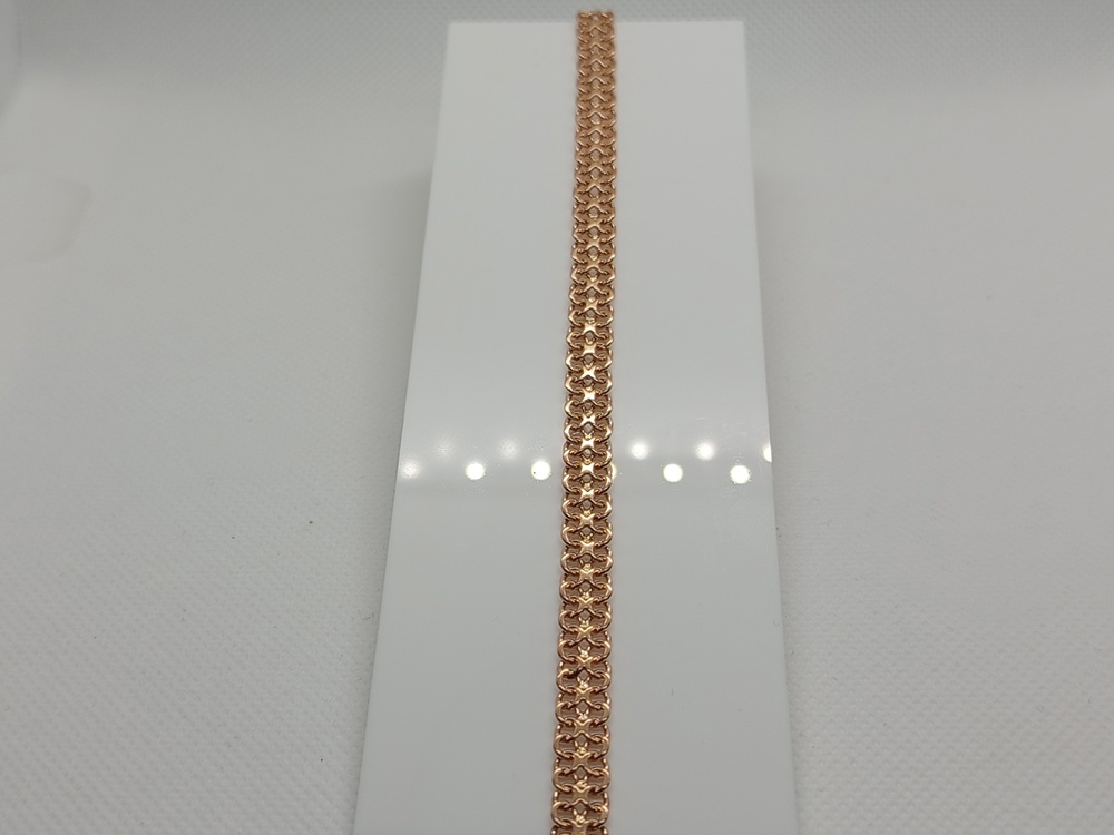 БЛ8585 БРАСЛЕТ ПОЛНОВЕСНЫЙ Восьмерка (Au 585)