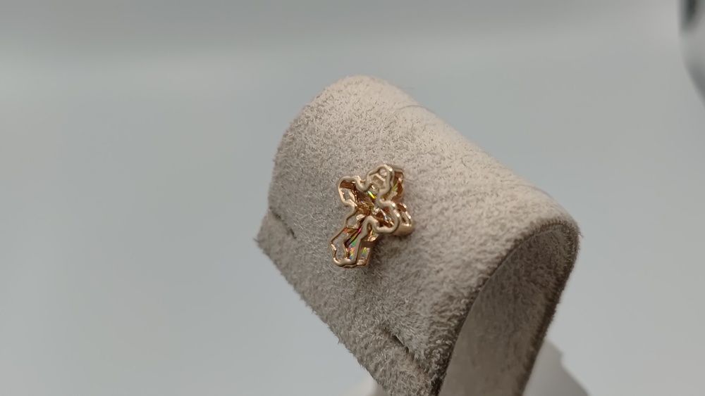 ПОДВЕСКА КРЕСТ без камня (Au 585)