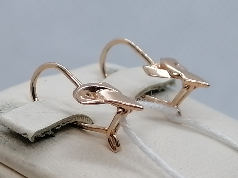 СЕРЬГИ БЕЗ КАМНЯ (Au 585)