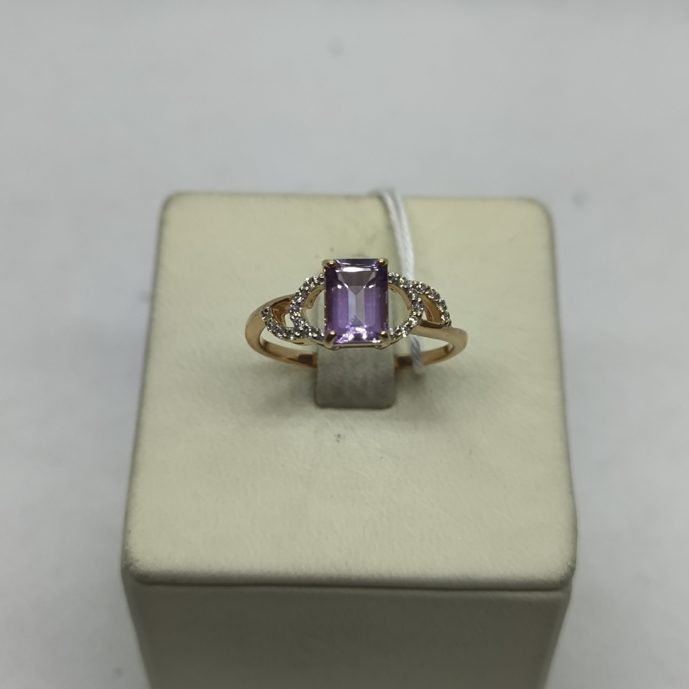 КОЛЬЦО С КАМНЯМИ (Au 585)