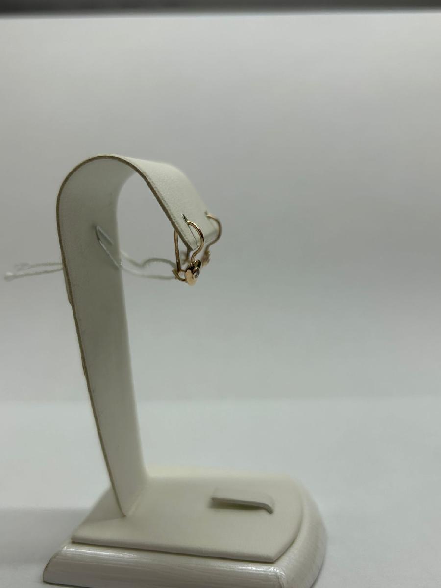 СКМ585 СЕРЬГИ С КАМНЕМ (Au 585)