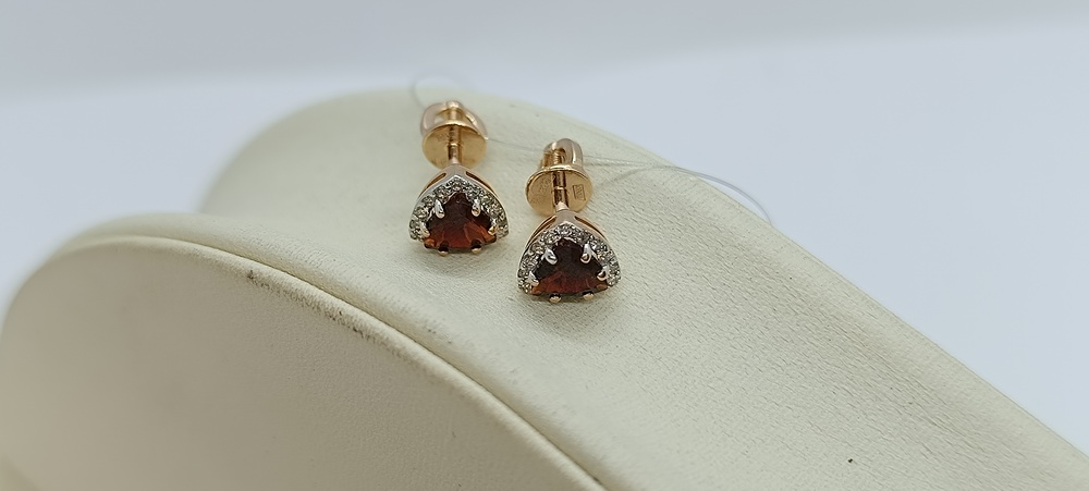 СЕРЬГИ ПУСЕТЫ с камнями (Au 585)