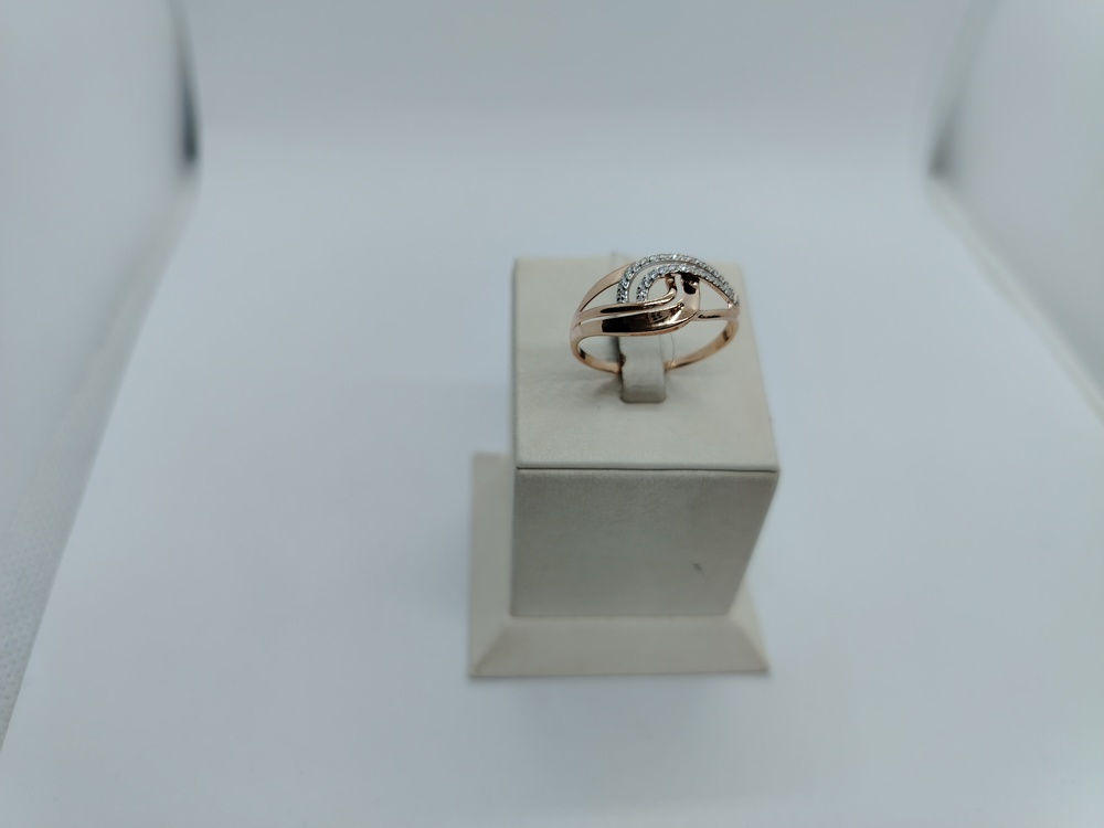 КОЛЬЦО С КАМНЯМИ (Au 585)