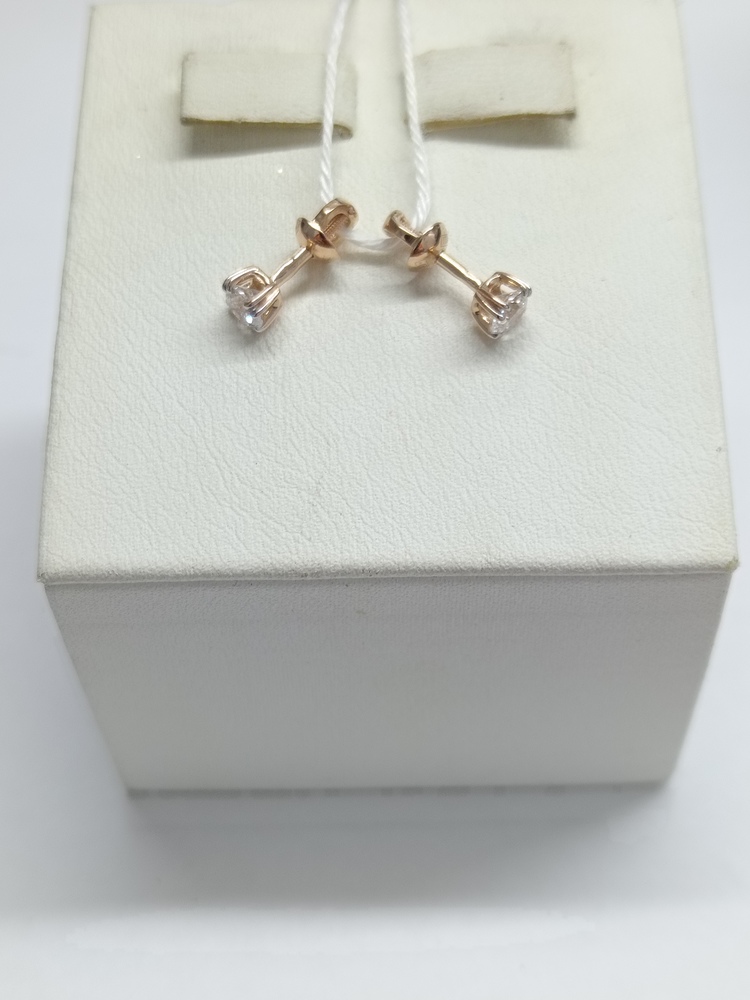 СПУС585 СЕРЬГИ ПУСЕТЫ (Au 585)