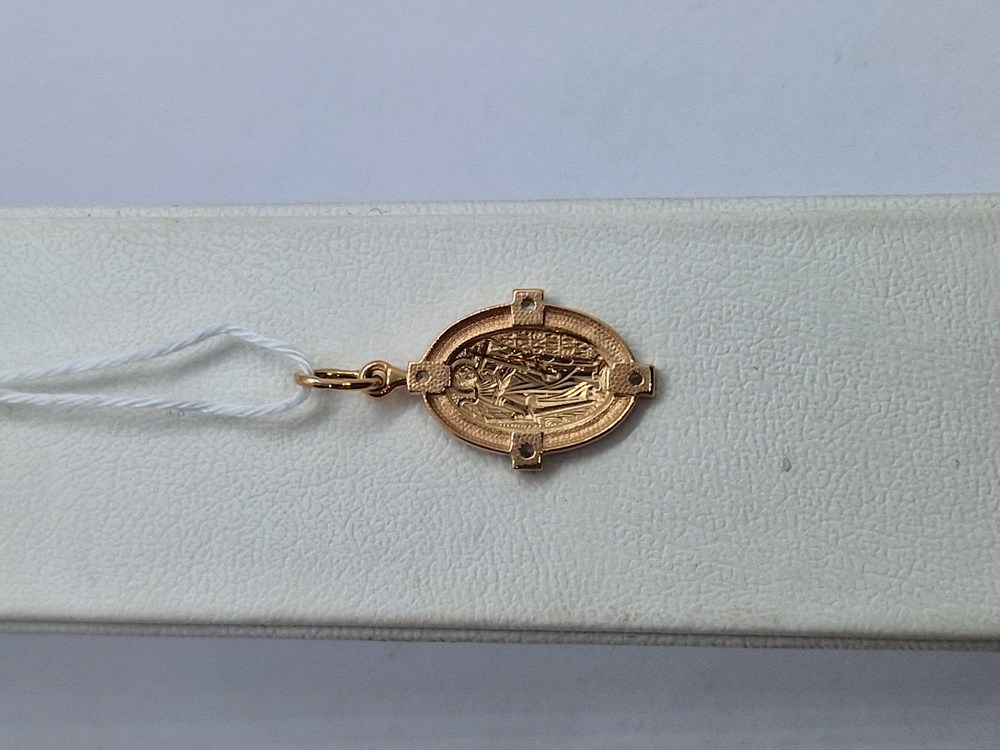 ПОДВЕСКА ИКОНА С КАМНЯМИ (Au 585)