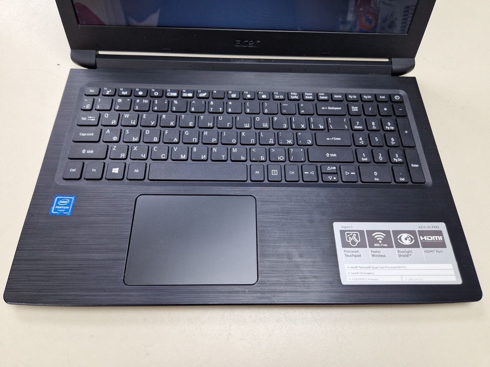 Ноутбук Acer; Pentium N3710, HD Graphics, 4 Гб, Нет, 500 Гб