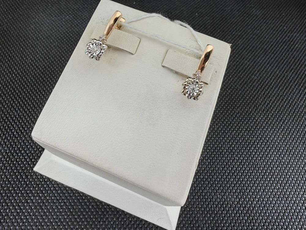 СЕРЬГИ БРИЛЛИАНТ (Au 585)