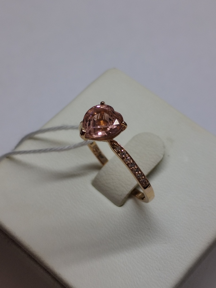 КОЛЬЦО С КАМНЯМИ (Au 585)