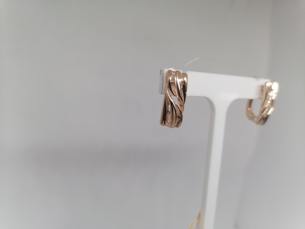 СЕРЬГИ БЕЗ КАМНЯ (Au 585)