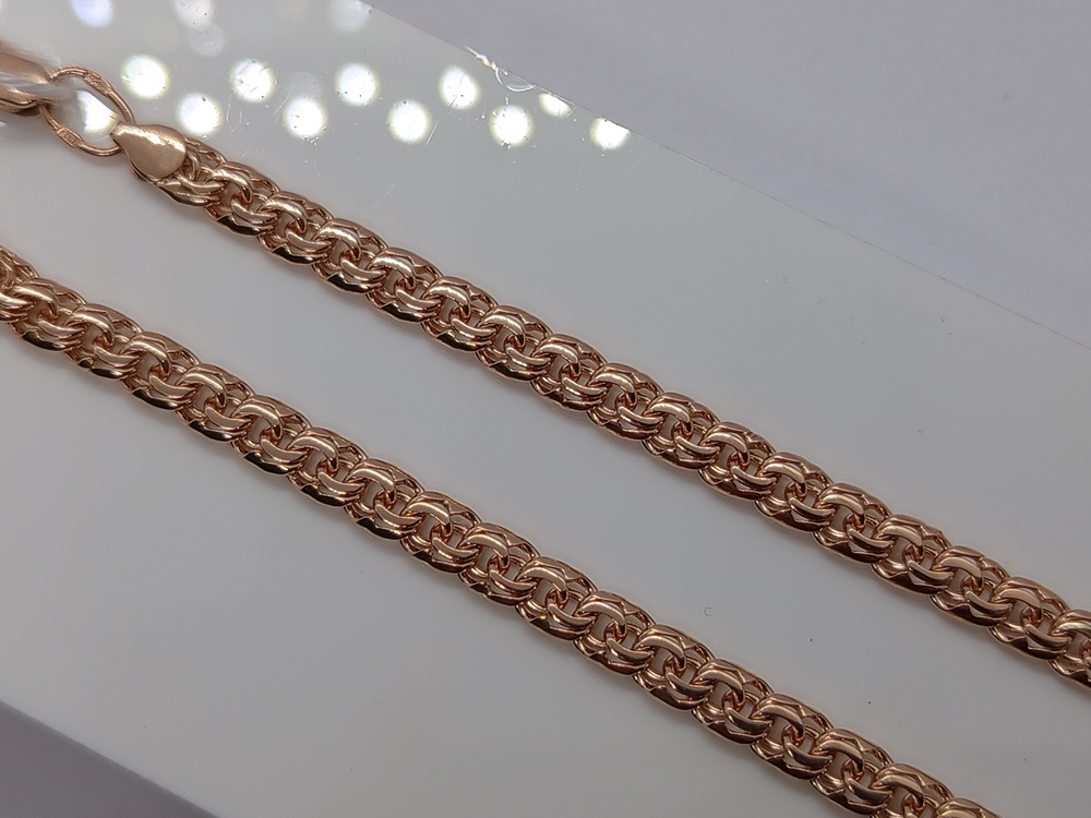 БЛБ585 БРАСЛЕТ ПОЛНОВЕСНЫЙ Бисмарк (Au 585)