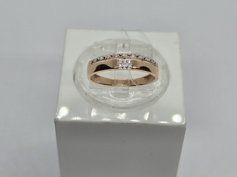 КОЛЬЦО С КАМНЯМИ (Au 585)