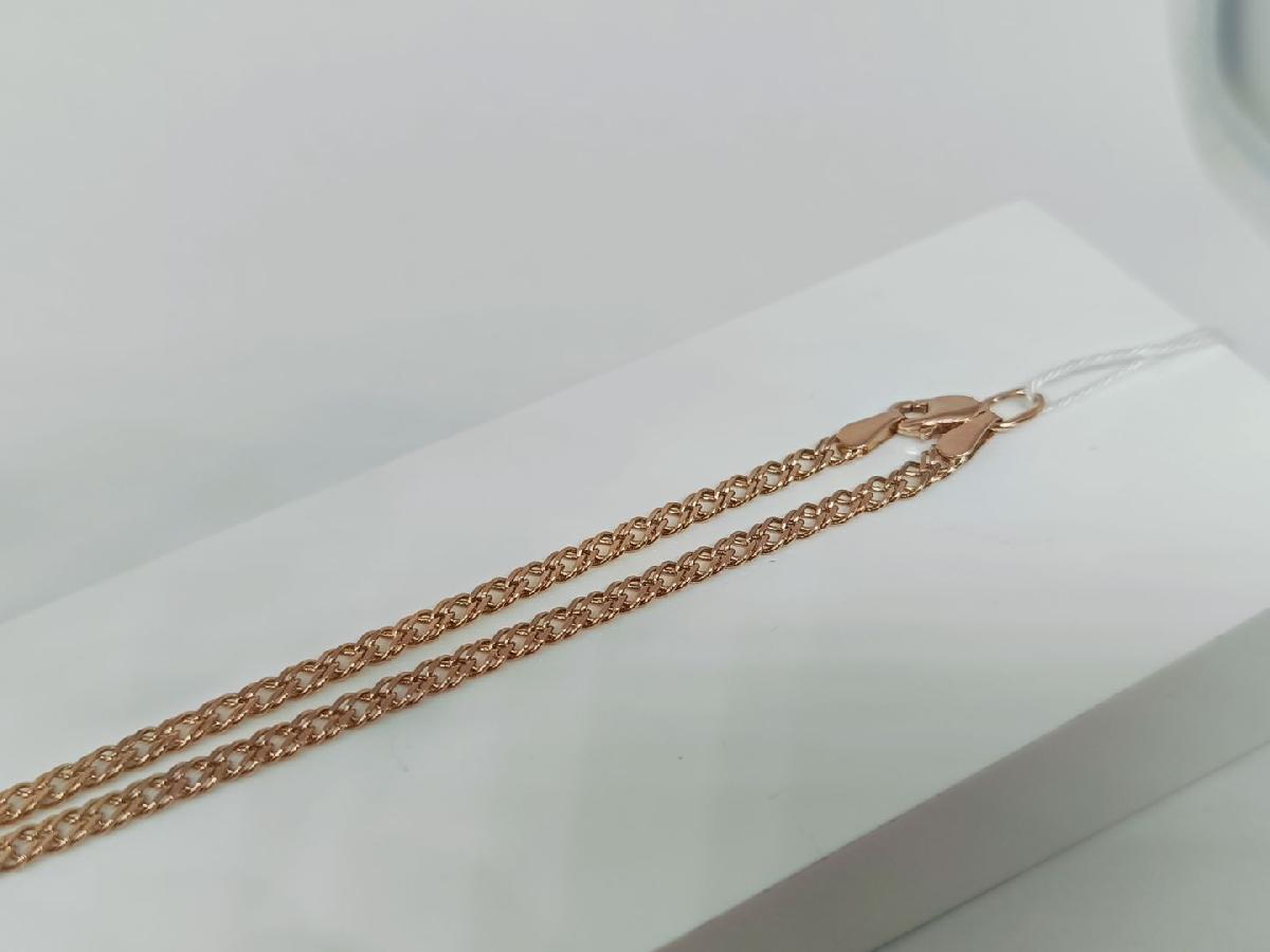 ЦЕПЬ ПОЛНОВЕСНАЯ Ромб двойной (Au 585)