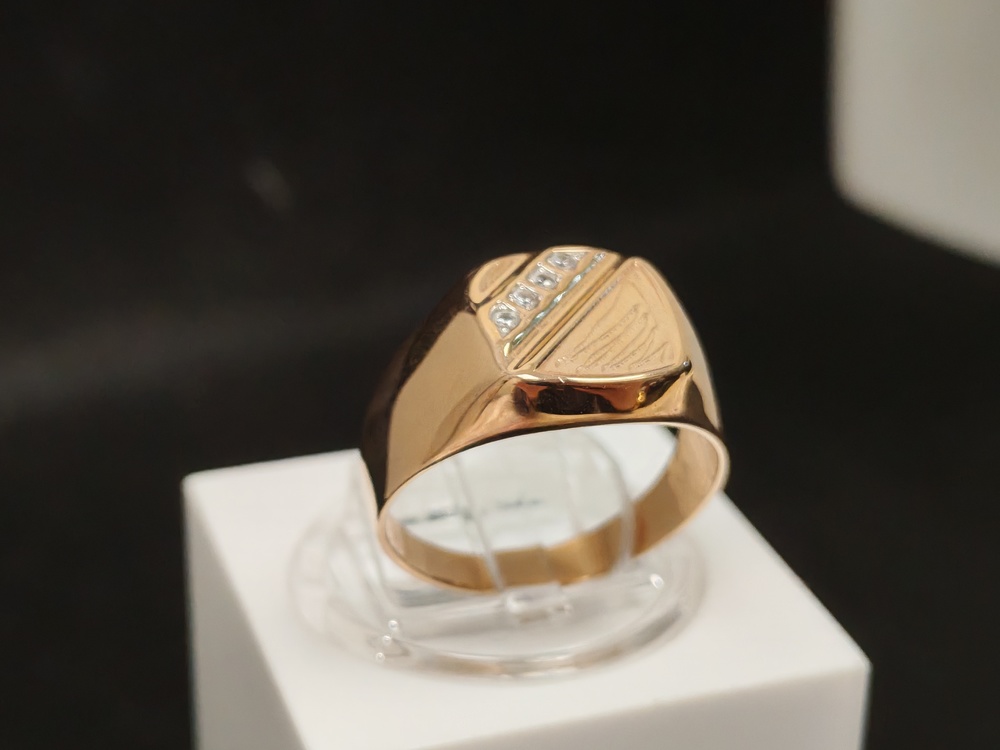 ПЕЧКМИ585 ПЕЧАТКА С КАМНЯМИ (Au 585)