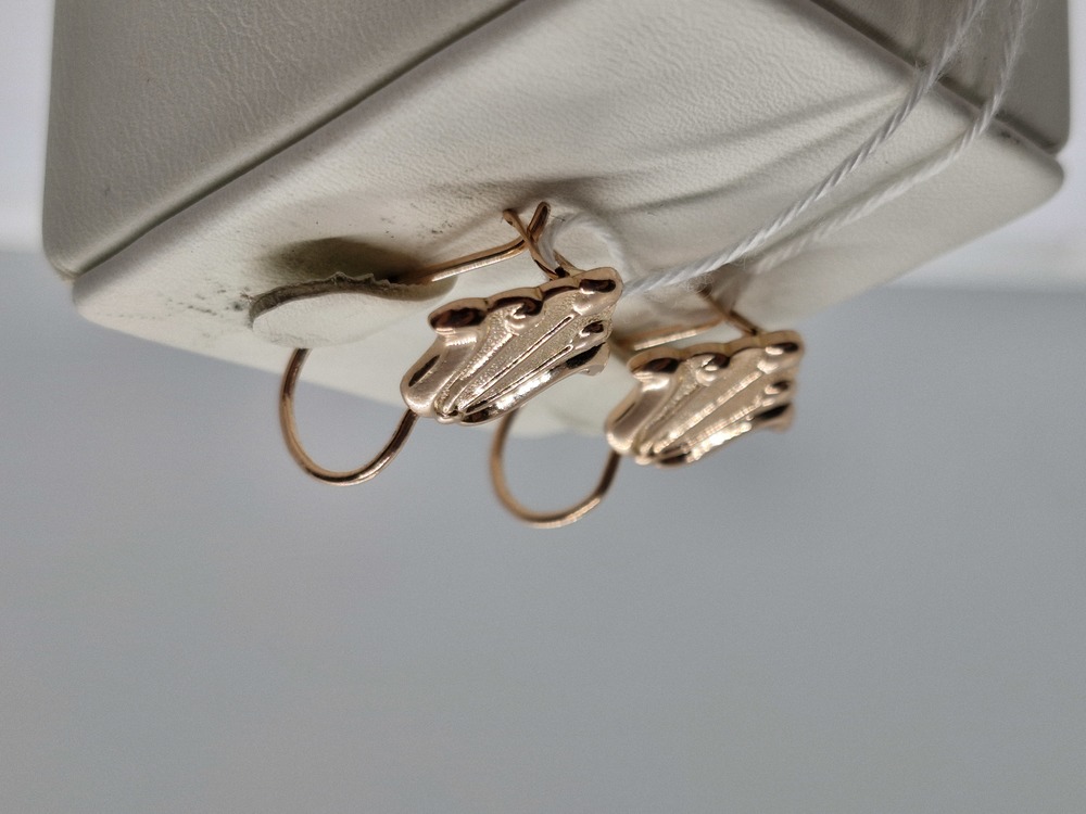 СБКМ583 СЕРЬГИ БЕЗ КАМНЯ (Au 583)