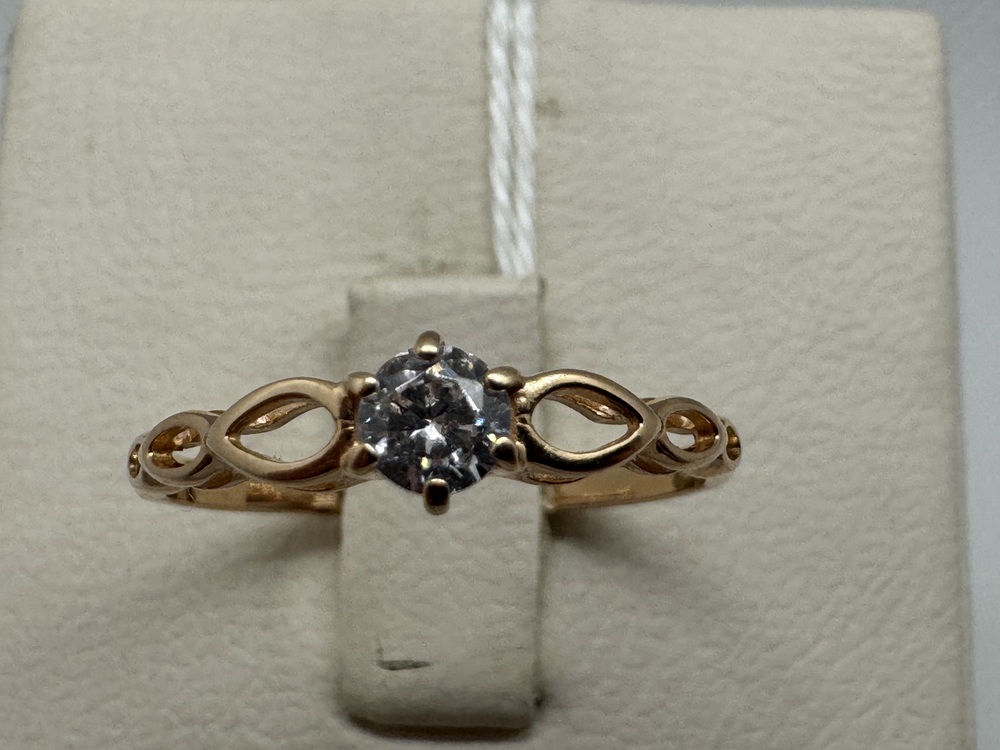 КОЛКМ585 КОЛЬЦО С КАМНЕМ (Au 585)